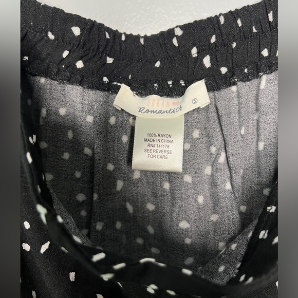 Urban Romantics Black and White Dotted Midi Skirt in Small - Picture 5 of 5